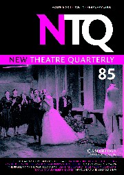 New Theatre Quarterly Volume 22 - Issue 1 -
