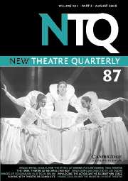 New Theatre Quarterly Volume 22 - Issue 3 -