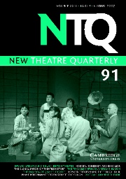 New Theatre Quarterly: Volume 23 - Issue 3 | Cambridge Core