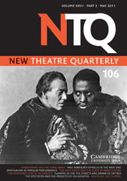 New Theatre Quarterly: Volume 27 - Issue 2 | Cambridge Core