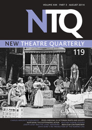 New Theatre Quarterly Volume 30 - Issue 3 -