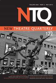 New Theatre Quarterly Volume 31 - Issue 2 -