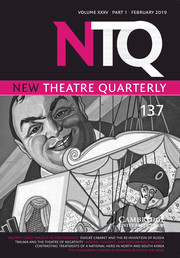 New Theatre Quarterly Volume 35 - Issue 1 -