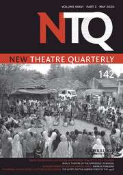 New Theatre Quarterly Volume 36 - Issue 2 -