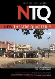 New Theatre Quarterly Volume 39 - Issue 2 -