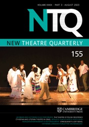 Latest Issue | New Theatre Quarterly | Cambridge Core