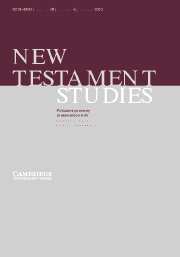 New Testament Studies Volume 49 - Issue 4 -