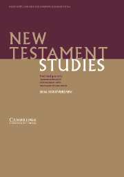 New Testament Studies Volume 50 - Issue 1 -