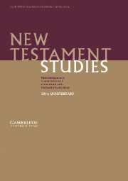 New Testament Studies Volume 50 - Issue 2 -