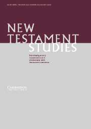 New Testament Studies Volume 51 - Issue 1 -