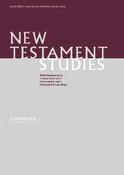 New Testament Studies Volume 51 - Issue 3 -