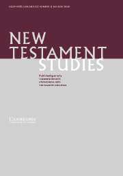 New Testament Studies Volume 52 - Issue 1 -