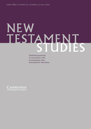 New Testament Studies Volume 55 - Issue 3 -