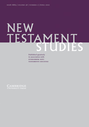 New Testament Studies Volume 56 - Issue 2 -