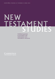 New Testament Studies Volume 57 - Issue 2 -