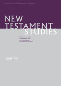 New Testament Studies Volume 60 - Issue 2 -