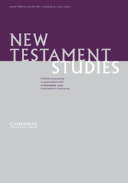 New Testament Studies Volume 66 - Issue 3 -