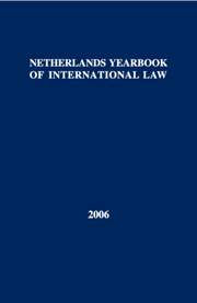 Netherlands Yearbook of International Law Volume 37 - Issue  -