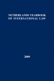 Netherlands Yearbook of International Law Volume 40 - Issue  -