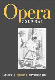 Cambridge Opera Journal Volume 14 - Issue 3 -