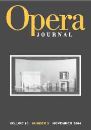 Cambridge Opera Journal Volume 16 - Issue 3 -