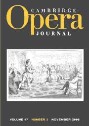 Cambridge Opera Journal Volume 17 - Issue 3 -