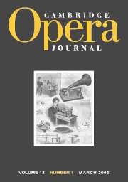 Cambridge Opera Journal Volume 18 - Issue 1 -