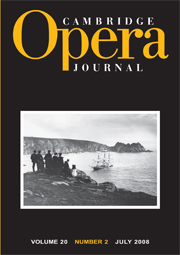 Cambridge Opera Journal Volume 20 - Issue 2 -