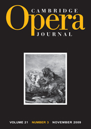 Cambridge Opera Journal Volume 21 - Issue 3 -