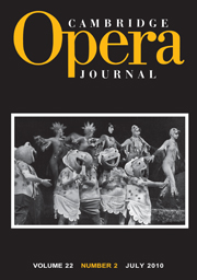 Cambridge Opera Journal Volume 22 - Issue 2 -