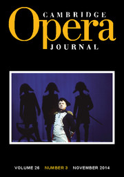 Cambridge Opera Journal Volume 26 - Issue 3 -
