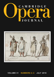 Cambridge Opera Journal Volume 31 - Issue 2-3 -