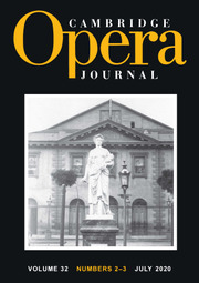 Cambridge Opera Journal: Volume 32 - Issue 2-3 | Cambridge Core