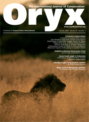 Oryx Volume 43 - Issue 1 -