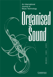 Organised Sound Volume 13 - Issue 3 -