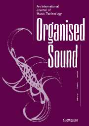 Organised Sound Volume 8 - Issue 1 -