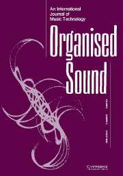 Organised Sound Volume 8 - Issue 2 -