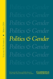 Politics & Gender Volume 10 - Issue 1 -