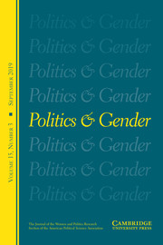 Politics & Gender Volume 15 - Special Issue3 -  Special Symposium on Michelle Obama