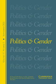 Politics & Gender Volume 17 - Issue 3 -
