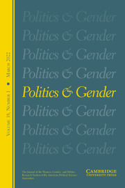 Politics & Gender Volume 18 - Issue 1 -