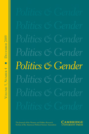 Politics & Gender Volume 5 - Issue 4 -