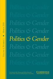 Politics & Gender Volume 6 - Issue 1 -