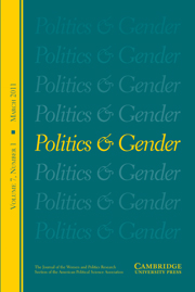 Politics & Gender Volume 7 - Issue 1 -