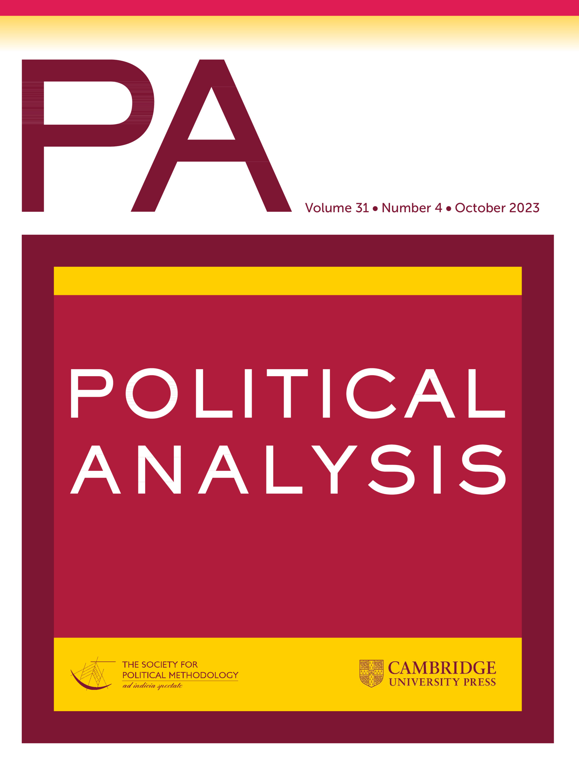 Political Analysis cover