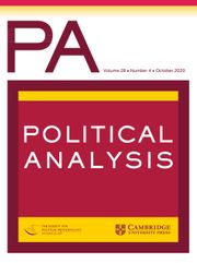 Political Analysis Volume 28 - Issue 4 -