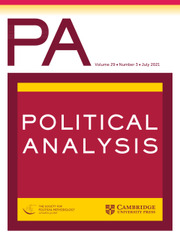 Political Analysis Volume 29 - Issue 3 -