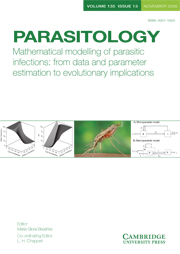 Parasitology Volume 135 - Special Issue13 -  Mathematical modelling of parasitic infections: from data and parameter estimation to evolutionary implications