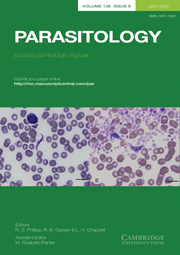 Parasitology Volume 136 - Issue 8 -