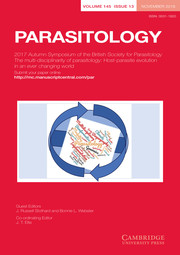 Parasitology Volume 145 - Special Issue13 -  2017 Autumn Symposium of the British Society for Parasitology The multi-disciplinarity of parasitology: Host-parasite evolution in an ever changing world